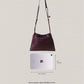 Artisan Cloud Satchel - Shinny Wine Red