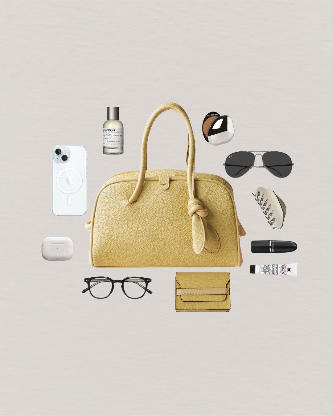 The Léonie Boston Bag - Ginger Yellow