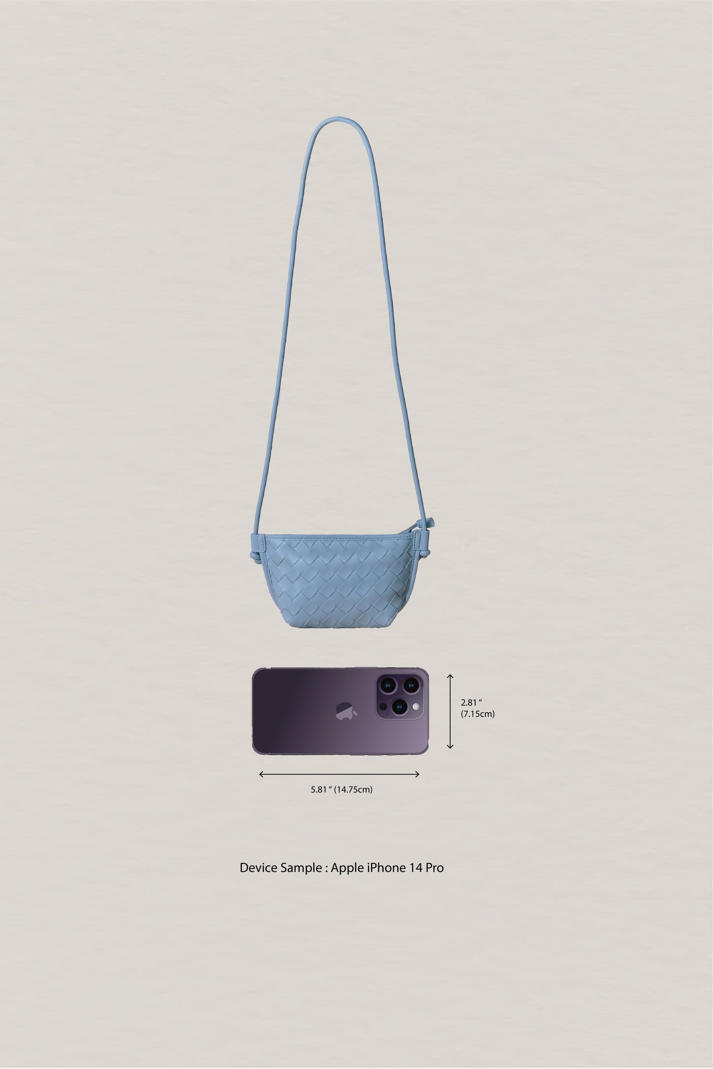 Mini Artisan Satchel - Dusty Blue