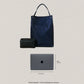Classic Flow Laptop Bag + Pouch Bag In Dark Blue