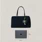 Classic Flow Nylon Tote - Classic Black (With Charm)