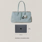 Classic Flow Vegan Leather Tote - Mint Green (With Charm)