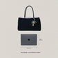 Classic Flow Nylon Tote - Black Pink (With Charm)