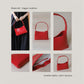 French Style Versatile Armpit Bag - Elegant Red