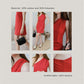 French Slim-Fit Elegant One-Shoulder Dress In Red