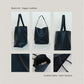 Pebbled Texture Soft Leather Simple Shoulder Bag in Classic Black