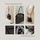 French Nylon Cloud Pleated Shoulder Bag in Coffee