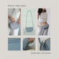 [SAMPLE RELEASE] Half-moon Saddle Shoulder Bag in Grey Blue
