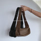PU Soft Leather Pillow Bag in Brown