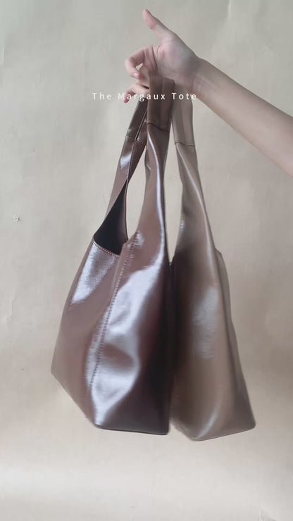 The Margaux Tote - Wine Red