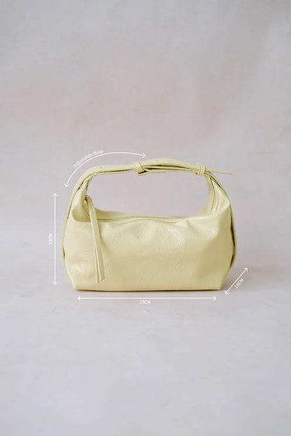 French Retro Lunch Box Bag In Macaroon Yellow