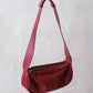 PU Soft Leather Pillow Bag in Ancora Red