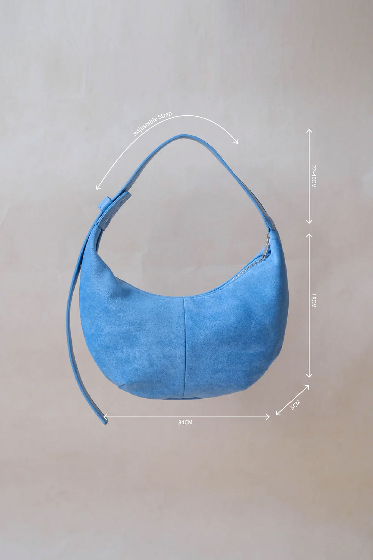 Portable Dumpling Crescent Bun In Baby Blue
