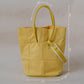 Large capacity portable bucket bag - Silky Matte Yellow