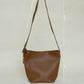 Large-Capacity Lychee Texture Shoulder/Crossbody Set In Chestnut