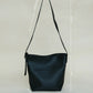 Large-Capacity Lychee Texture Shoulder/Crossbody Set In Classic Black