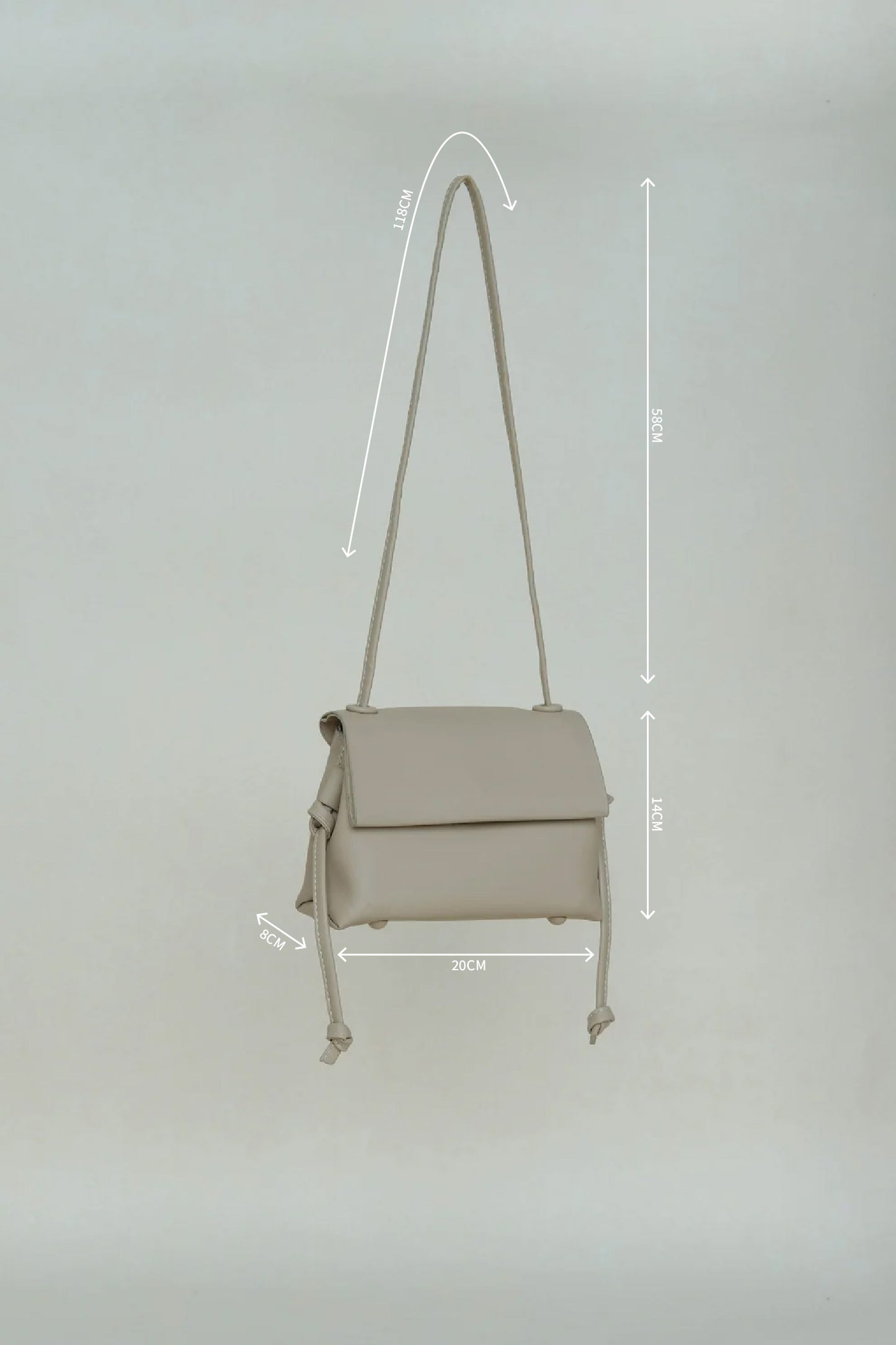 卡其色法式單肩斜背復古小方包