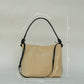 Suede Contrast Shoulder Tote