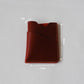 Handmade Cowhide Card Clip In Wine Red
