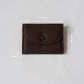French Ultra-Thin Coin Purse In Dark Coffee