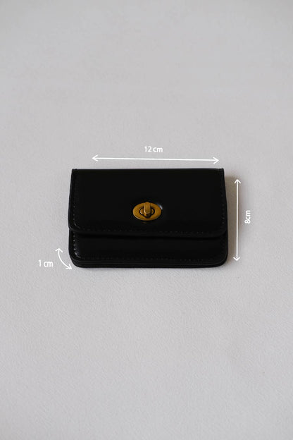 Mini Treasure Card Holder In Black