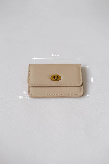 Mini Treasure Card Holder In Apricot