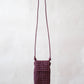 Artisan Woven Grace Pouch - Wine Red