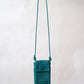 Artisan Woven Grace Pouch - Dark Green