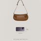 PU Soft Leather Pillow Bag in Brown