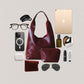 The Margaux Tote - Wine Red