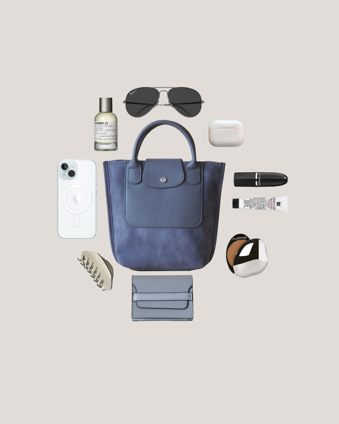 The Chérie Bucket Bag - Warm Grey