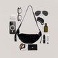 The Camille Croissant Bag - Classic Black