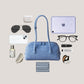 The Élan Denim Tote - Light Blue