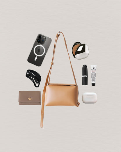 The Hana Box Bag - Almond