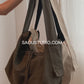 Lace canvas bag in Classic Black