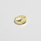 Geometric Circle Ring in Gold Vermeil