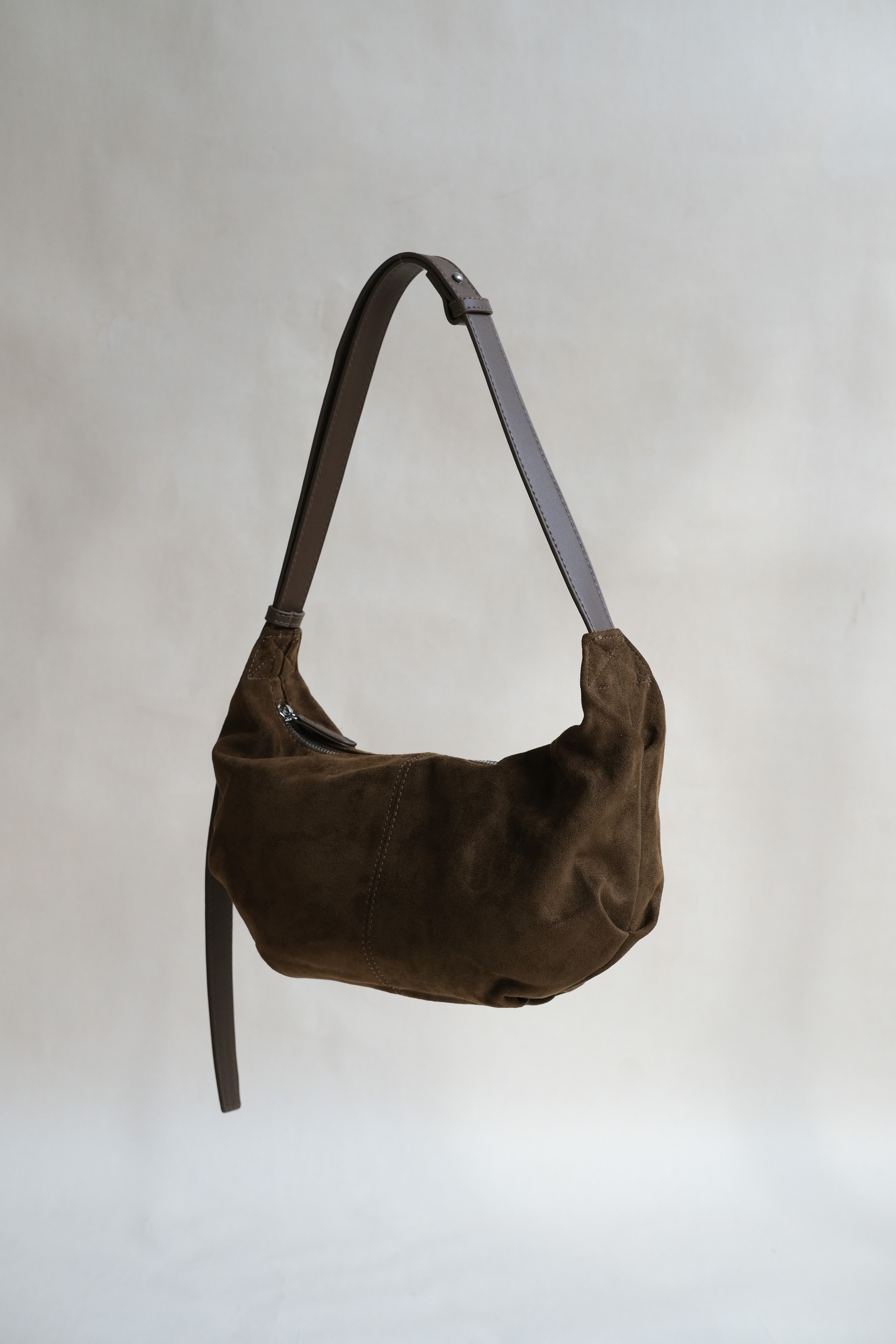 Khaki suede bag hot sale