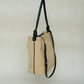 Suede Contrast Shoulder Tote