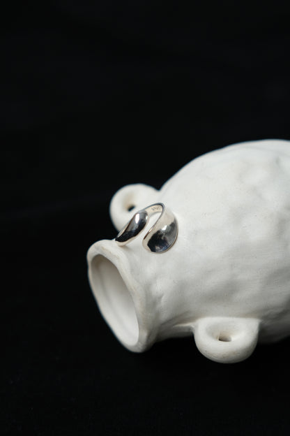 Glossy Minimalist Irregular Ring