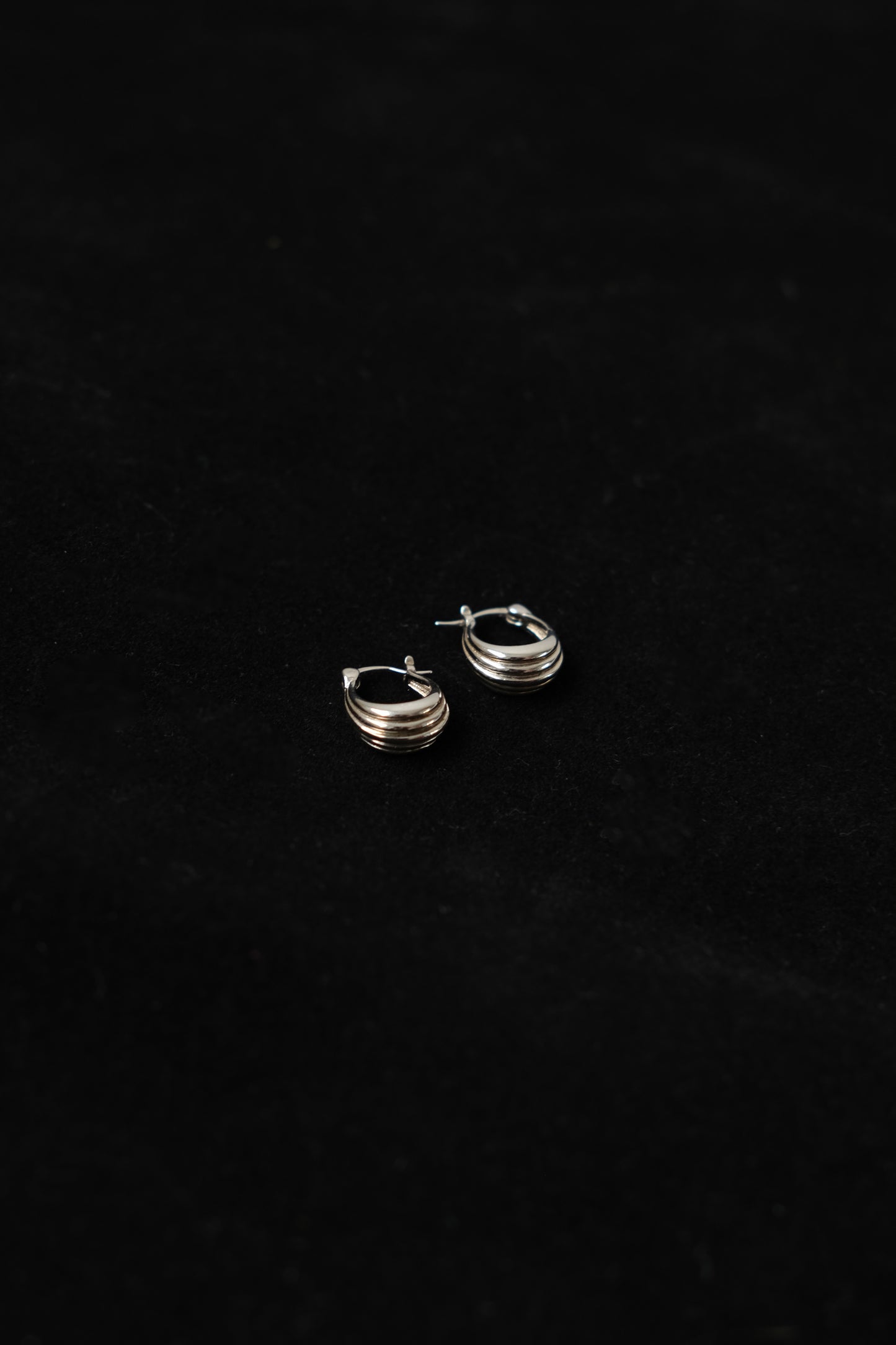 925 Sterling Silver Arc Stud Earrings