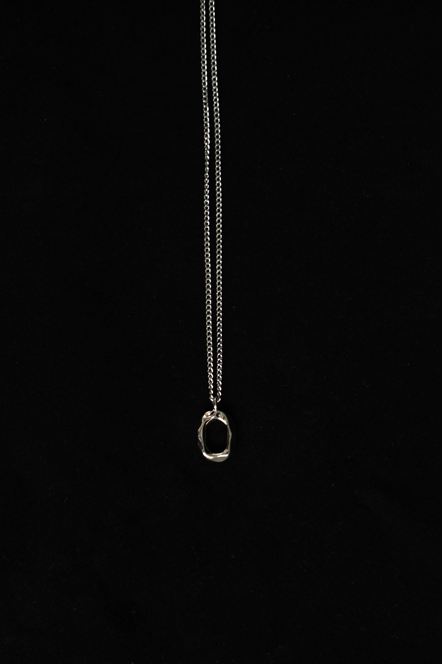 Oval clavicle chain silver
