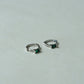 Emerald square small earrings