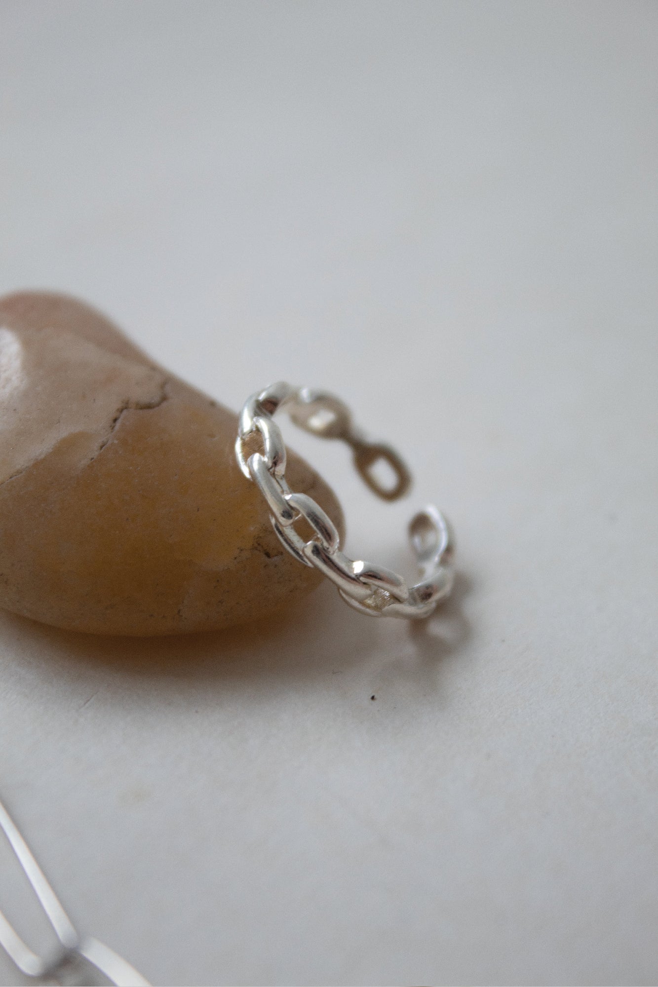 Mini french style chain ring in Gold Vermeil – S A O U