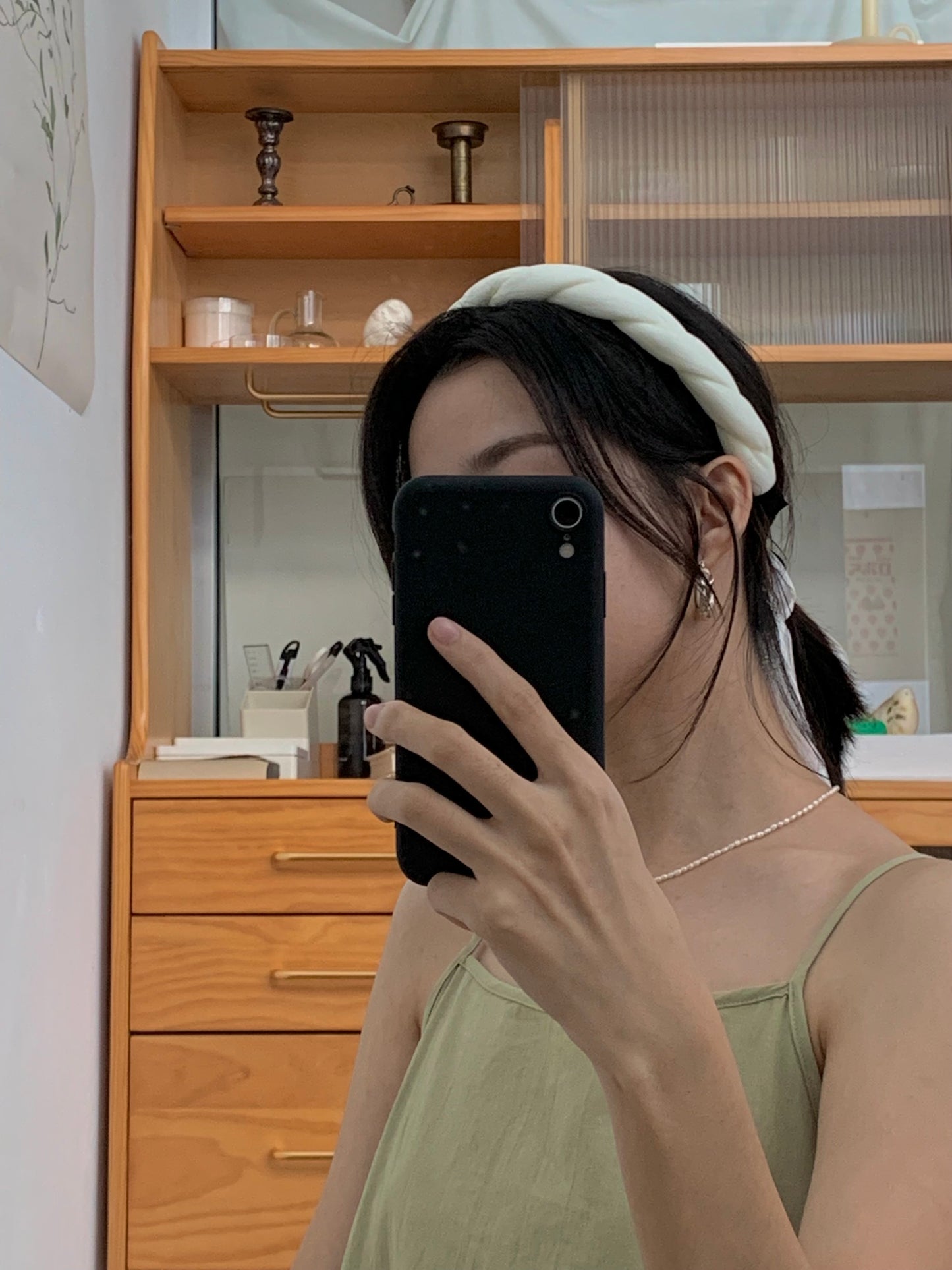 Minimalist hair band (White)