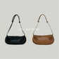 PU Soft Leather Pillow Bag in Brown